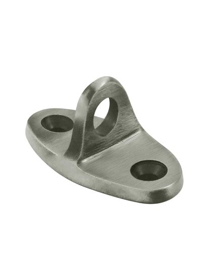 Solid-Brass Eye Loop for Hook and Eye in Antique Pewter.